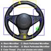Hand Sewing Car Steering Wheel Cover For BMW E60 E63 E64 Cabrio M6 2005-2010