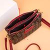 Women's Bag Printed One Shoulder Crossbody Bag Fashion Casual Mobile Phone Bag Double Zipper Wallet