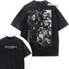 Death Note Vintage Loose Washed Tshirt personality Clothes Suitable for all seasons Retro Fashion Streetwear Trendy Couples tee