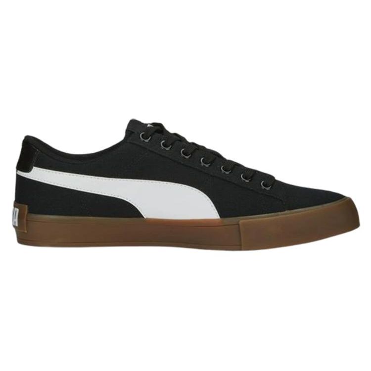 Puma Bari Casual Fabric Comfortable Durable Breathable Low-Top Sneakers Unisex Sneakers Black White 389383-02