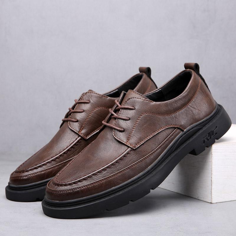 

Модные Оксфорды Мужские На шнуровке Классическая Деловая Формальная Обувь Мужская Банкет Свадебная Обувь Офисная Мужская Роскошного качества Дерби 10 коричневый