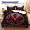 Eintracht Frankfurt Custom Name Pattern Bedding,Quilt Set Quilt Cover Pillowcase Home Birthday Gift(1 * Duvet Cover + 2 * Pillowcase, Without Core)
