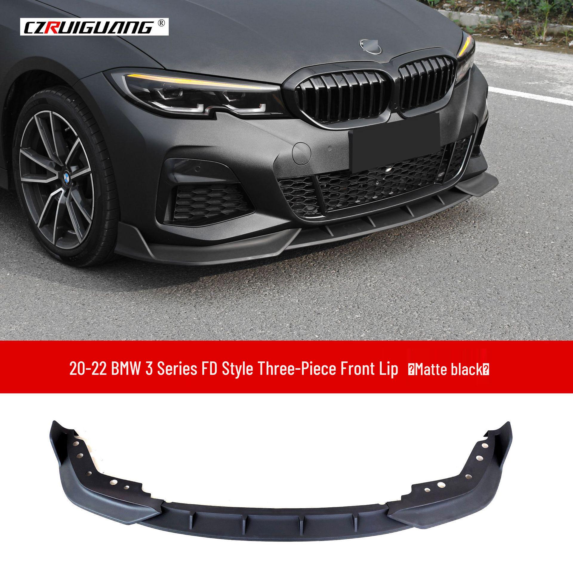 Compatibile con BMW Serie 3 G20 20-22: Splitter Anteriore, Lip, Kit Carrozzeria Spoiler Posteriore, Spoiler Angolari.