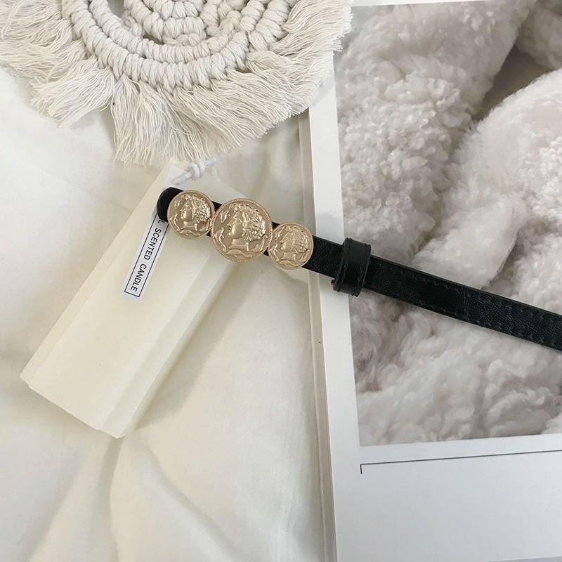 

Season Fall 2023 Vintage Korean Waist Belt For Women Elegant Slim Fit Coat Accessory чорний