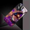 Purple Crystal Butterfly Tempered Glass Phone Case For Samsung Galaxy S26 Ultra S25 Plus S24 S23 FE 5G Lens Shockproof Cover