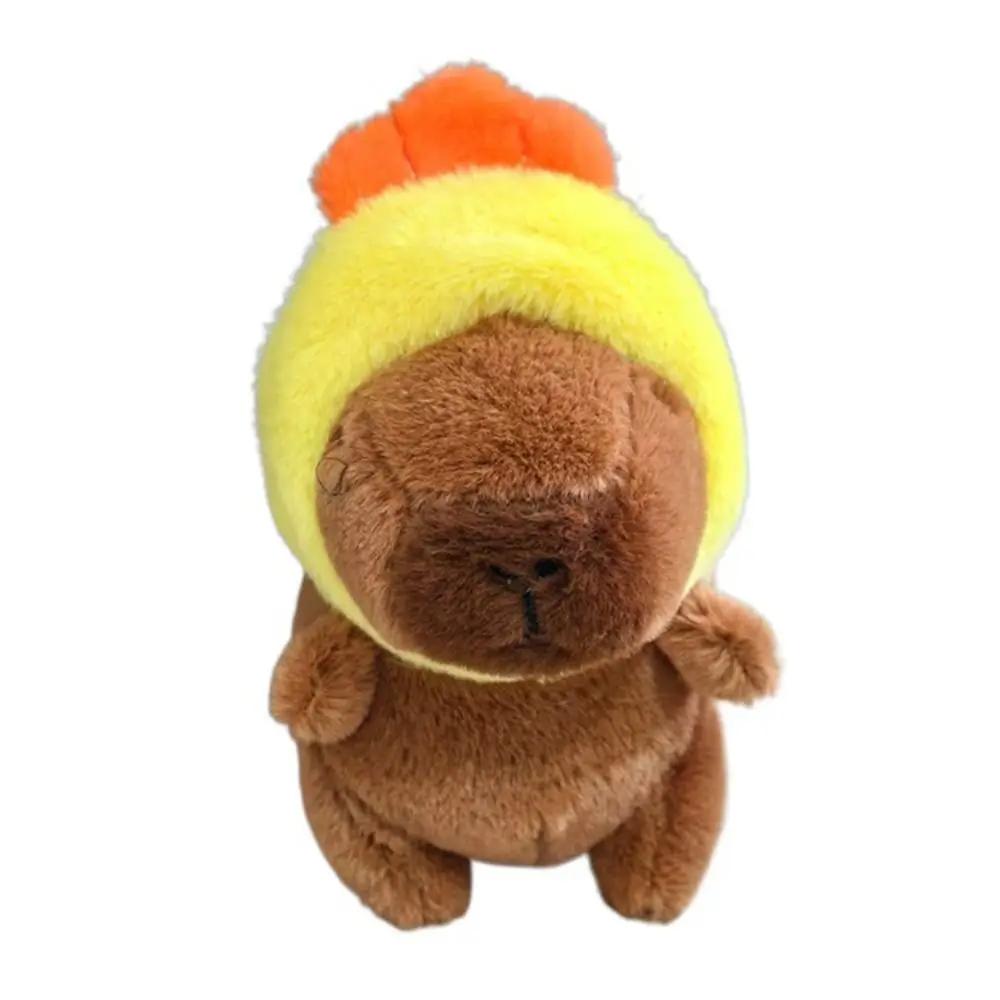 Toy Cartoon Capybara Simulation Capybara Pendant Multicolor Plush Capybara Keychain Accessories Stuffed Animals