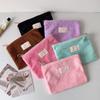 Dopamine Korean Style Plush Makeup Bag - Large Capacity Cosmetic & Accessory Organizer