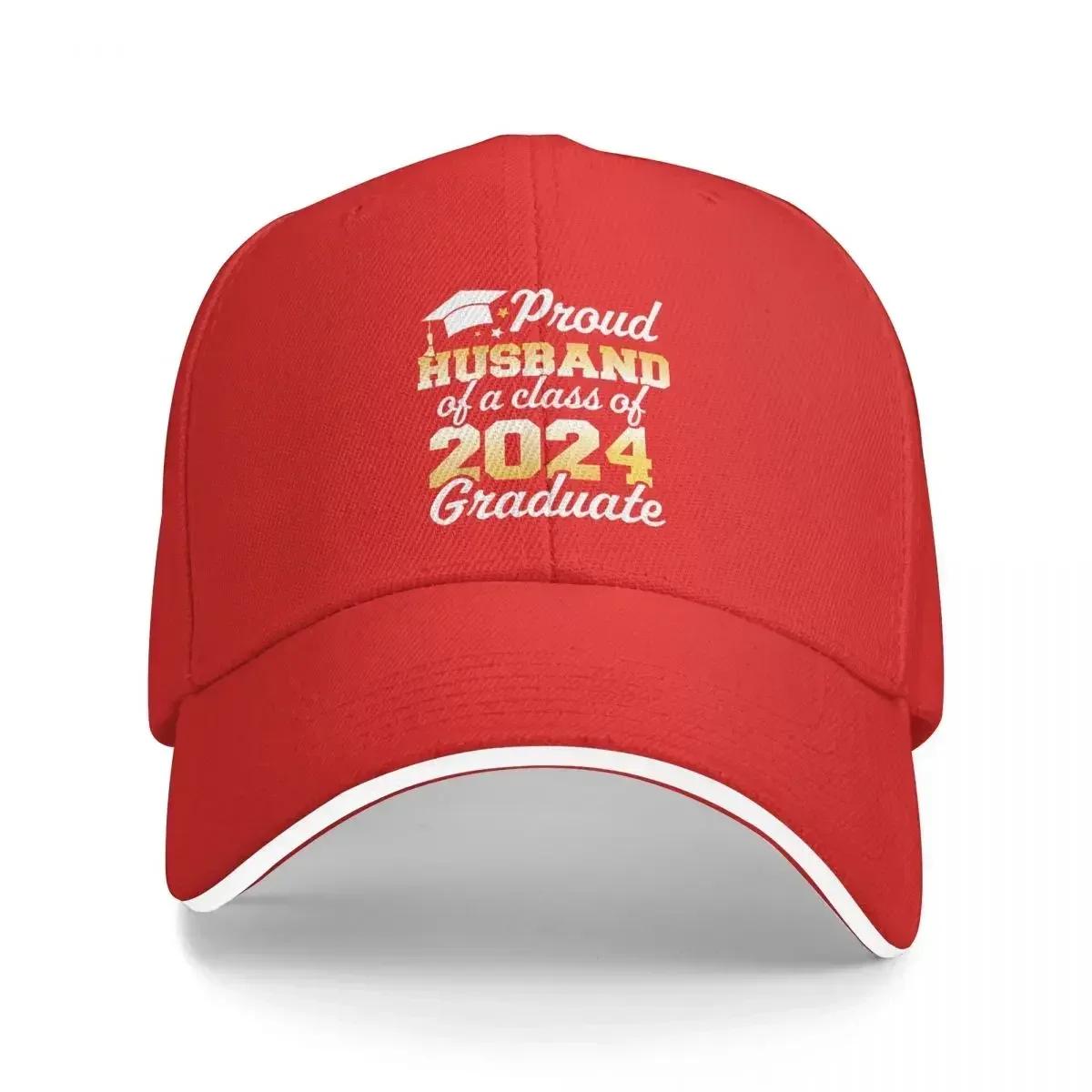 Proud Husband Of A Class Of 2024 Graduate Senior Graduation Baseball Caps Quality Unisex Hats Adjustable