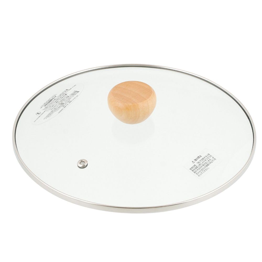 Bestco Enamel Casserole with Glass Induction and Gas Bran Pot, 22cm, Lid, Compatible, White, NQ-0254,