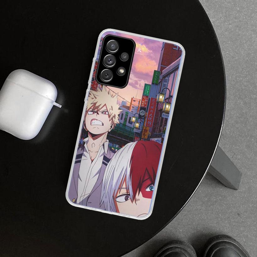 MHA Bakugou Katsuki Phone Case Cover for Samsung Galaxy A12 A22 A32 A52 A72 A02S A51 A50S A31 A20S A10S Note 20 Ultra 10 Plus Ga
