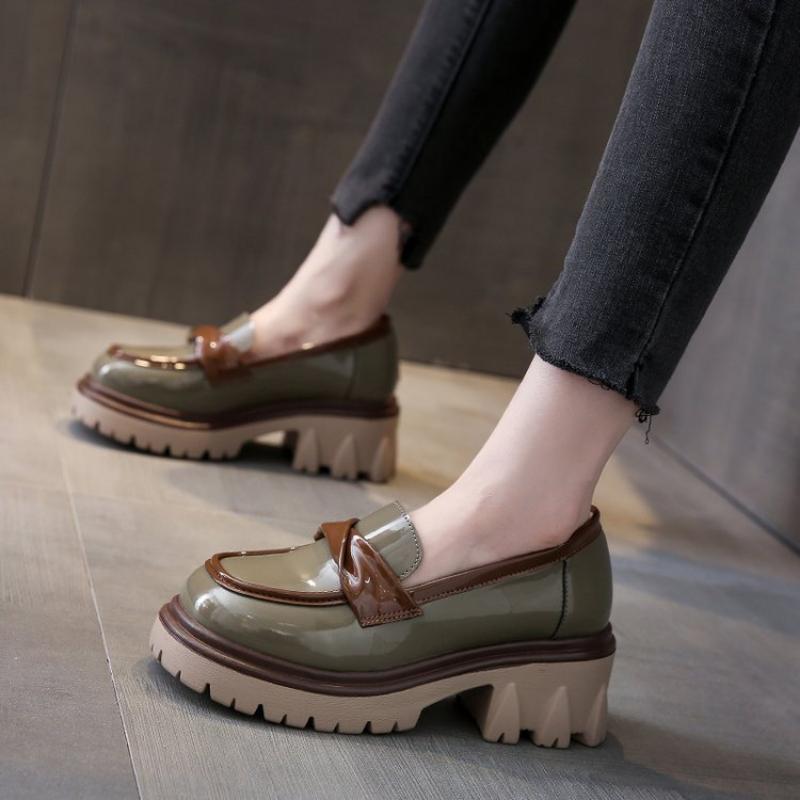 Лоферы женские Туфли Мэри Джейн на платформе Женские повседневные туфли-лодочки — фото 4