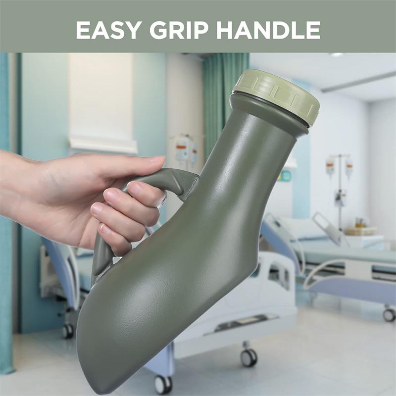 Orinatoio Portatile 1000ml Orinatoio Anti-Sversamento Con Coperchio Vasino Portatile Anti-Ribaltamento Bottiglie per Urinare per Congestioni Stradali Escursionismo Campeggio Pazienti