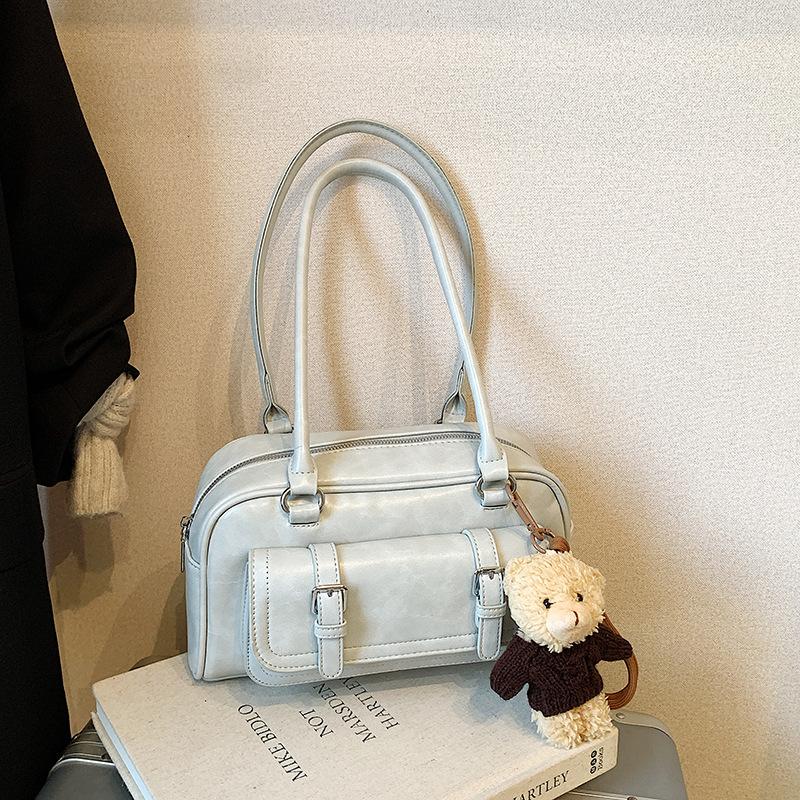 Retro Bag Women's Large Capacity 2025 New Autumn and Winter Casual Shoulder Messenger Bag Popular Commuter Pillow Bag This Year