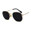 Retro UV400 Sunglasses with Hexagon Metal Frame Gradient Lenses Gold and Silver Frame Colors for Men and Women