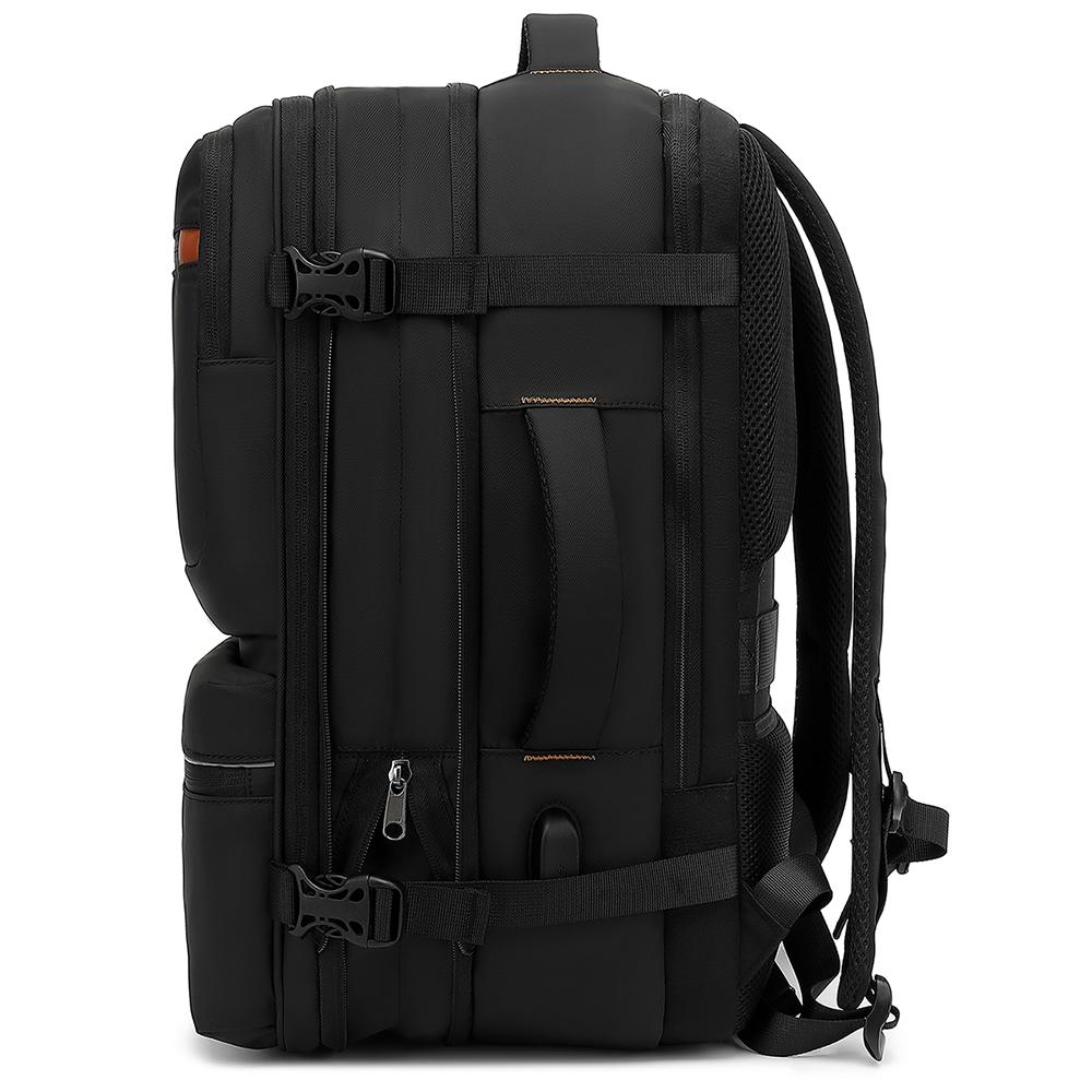 Eaqual To 20 Inch Suitcase 38 L Expandable Portable Men Backpack Large-capacity For 17/17.3 Inch Laptop, USB Charging,180° Open