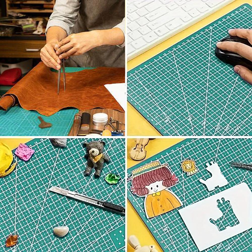 1pc 23.62x35.43inch Durable Green PVC Cutting Mat-A1 Cutting Plate Board for DIY Sewing & Leather Crafting & Other Paper Crafts