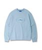 DOLPHIN WAVE APPAREL Oval Dolphin Sweatshirt Light Blue