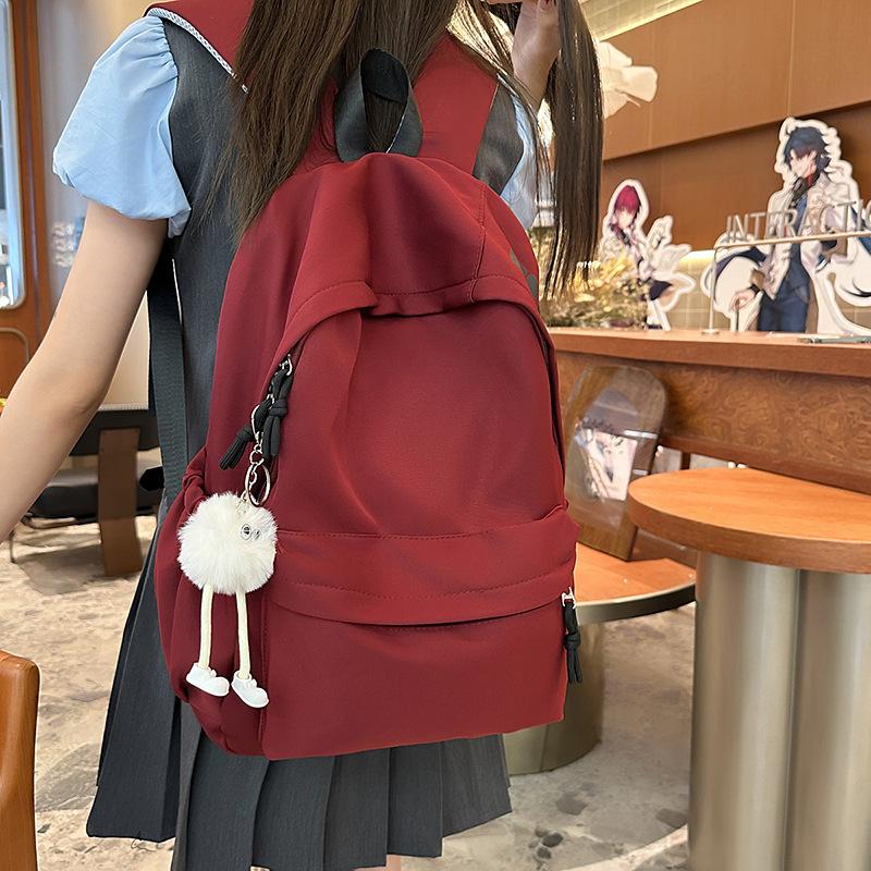 Women's backpack Alphabet casual backpack High value schoolbag Versatile simple student Korean version Large capacity backpack
