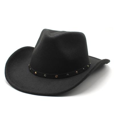 Punk Western Cowboy Hat Autumn/Winter Hat Jazz Hat English Bumpy Retro Hat