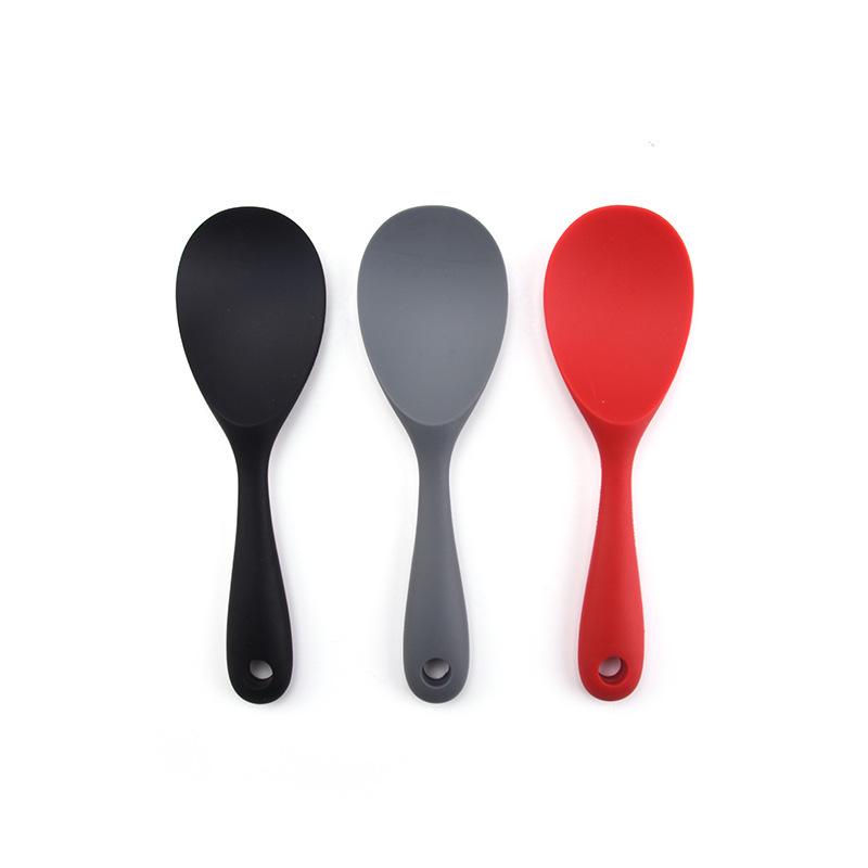 Silicone Kitchen Utensils Set: 6-Piece Non-Stick Color Dot Shovel, Spoon, and Steak Shovel.