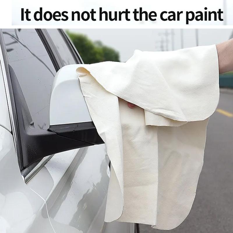Car Cleaning Cloth Natural Chamois Leather Car Wash Super Absorbent Towel Auto Motorcycle Wash Care Quick Dry Wash Towel