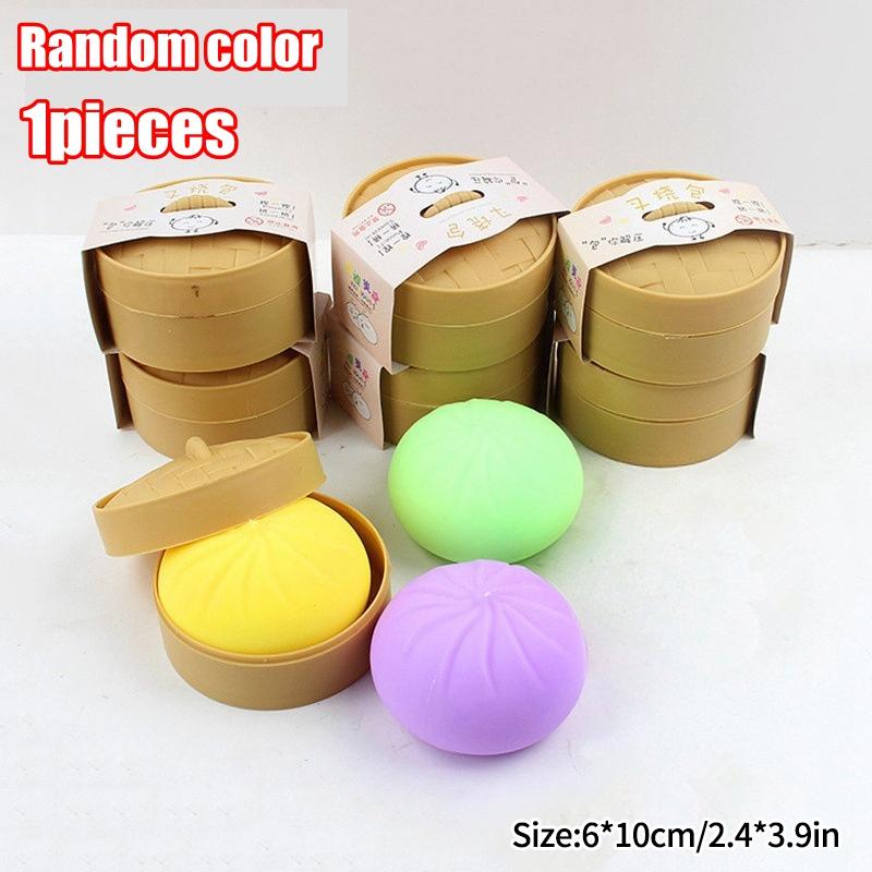 Glitter Dumpling Squishy Stress-Relieving Toys Fun Pinch Squeeze Ball Soft Fidget Relax Molding Popular Children Favor Gifts