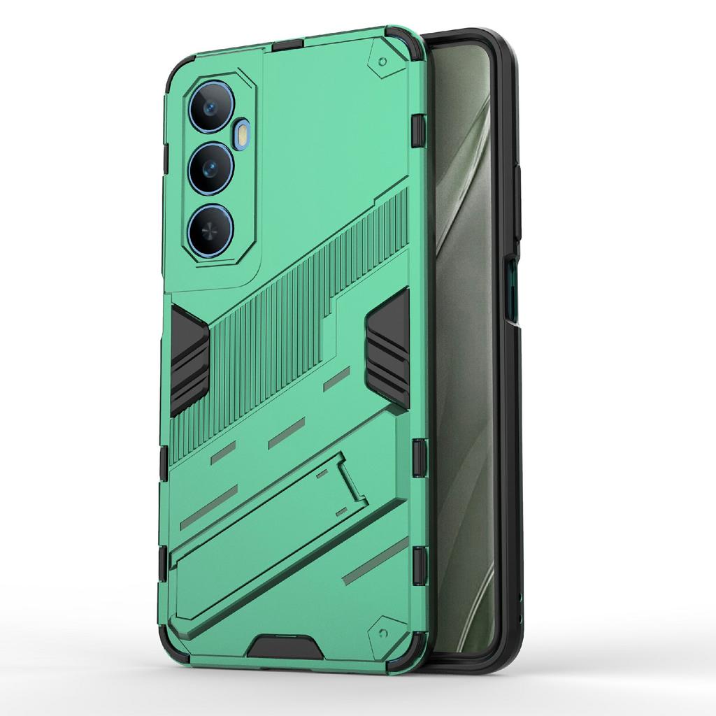 Pro Realme C65 4G Pouzdro PC+TPU Kryt telefonu proti poškrábání se skládacím stojánkem