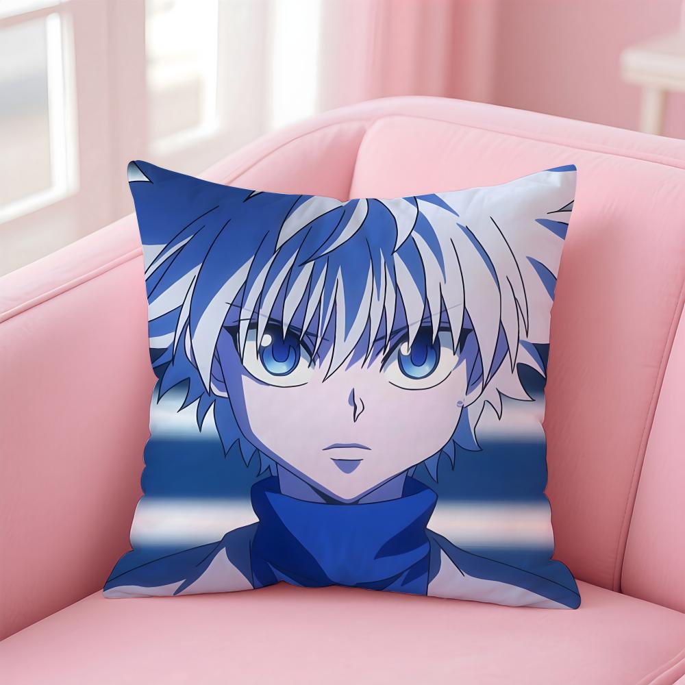 anime HUNTERxHUNTER Cushion Cover Comfortable Reversible Pillow Cover Ideal for Car Sofa Bedroom & Beyond