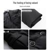 Tromen Women's Lapel Collar Mid-Length Padded Winter Coat