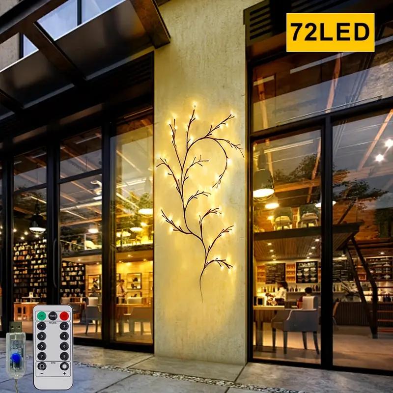 

72/96LEDS USB Tree Branch Lamp 8Moeds Bendable Willow Vine Lights For Wall Home Indoor Outdoor Christmas Tree Decorative Light