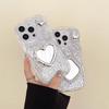 Sparkling Glitter Phone Case for IPhone 17 Promax Love Mirror for Apple 14 Silicone All Inclusive Anti Fall 16