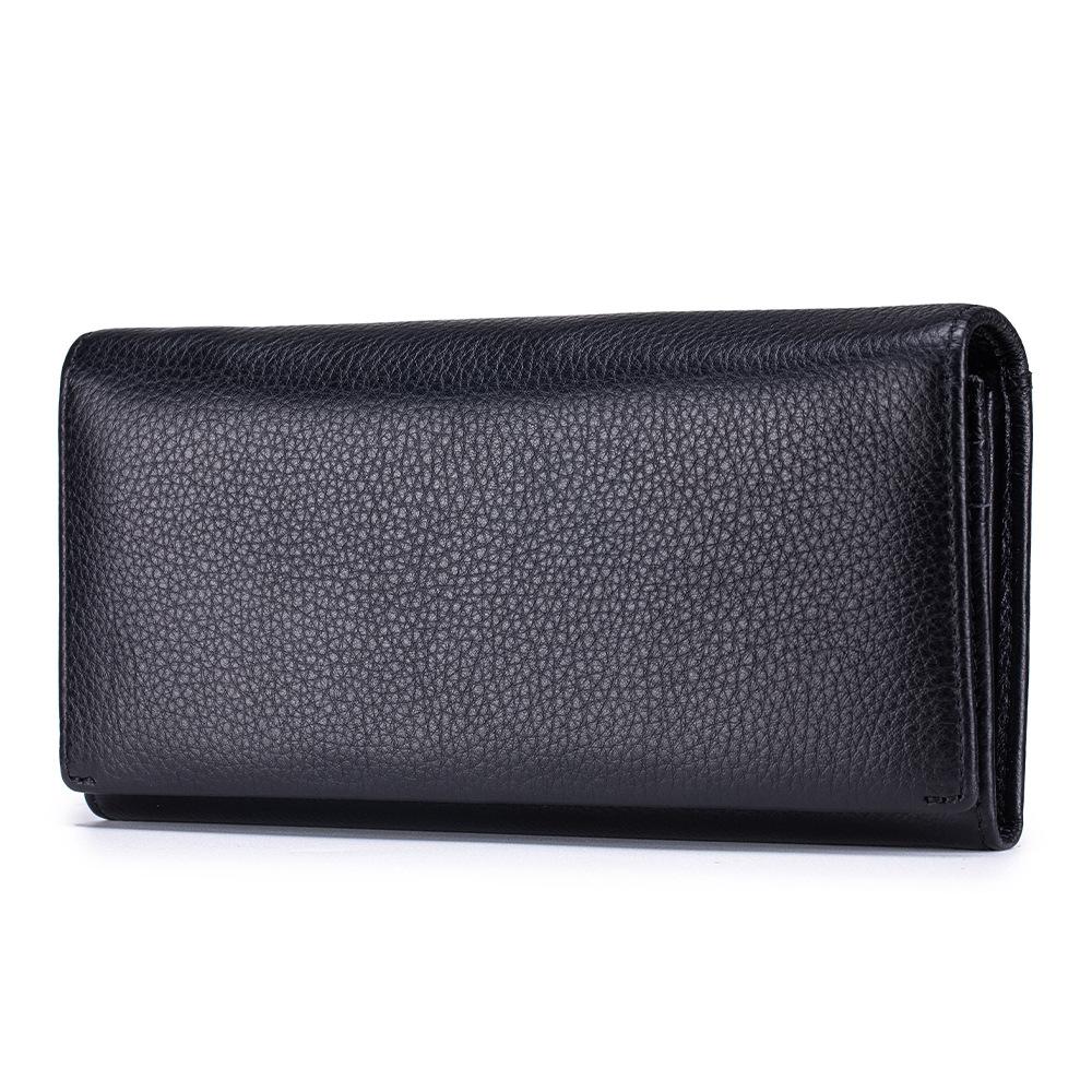 Neues Damen-Langportemonnaie Portemonnaie Große Kapazität Retro-Klammer Handy-Tasche Multifunktionale Clutch-Tasche