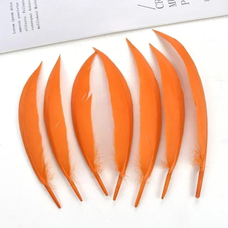 Curved Bent Duck Feathers for Crafts Dream Catcher Goose Wing Feather Decor Jewelry Making Carnaval Handicraft Party Accessories