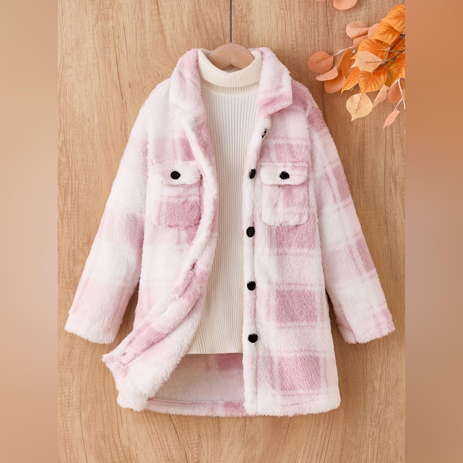 

Детское повседневное модное пальто, мягкая легкая верхняя одежда для ежедневного использования 9Y розовый