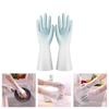 Reusable Household Cleaning Gloves with Extended Cuffs for Dishwashing Kitchen Bathroom Laundry and General Home Use Latex Free Design Comfortable Fit