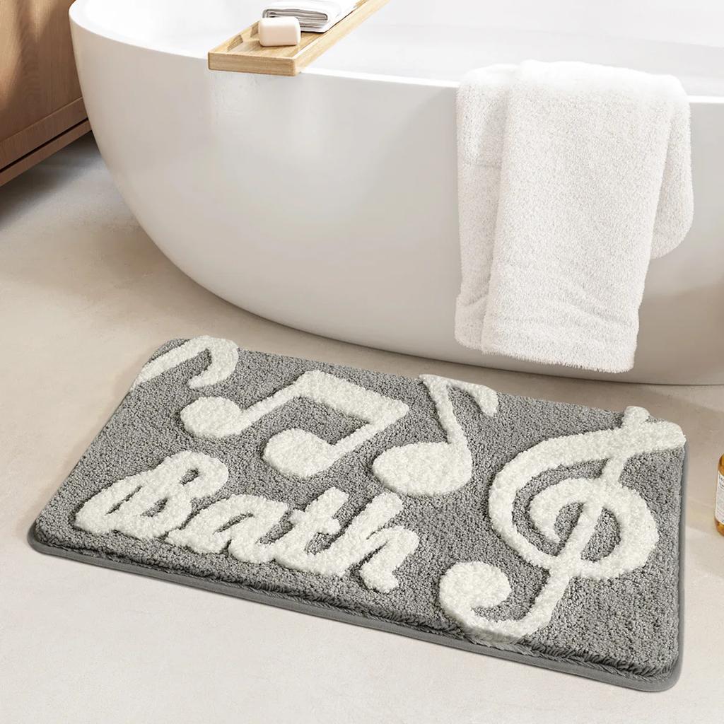 61x110CM Get Naked Tufted Velvet Bath Mats Thickened Microfiber Bathroom Absorbent Quick Drying Foot Mat TPR Anti Slip Rug