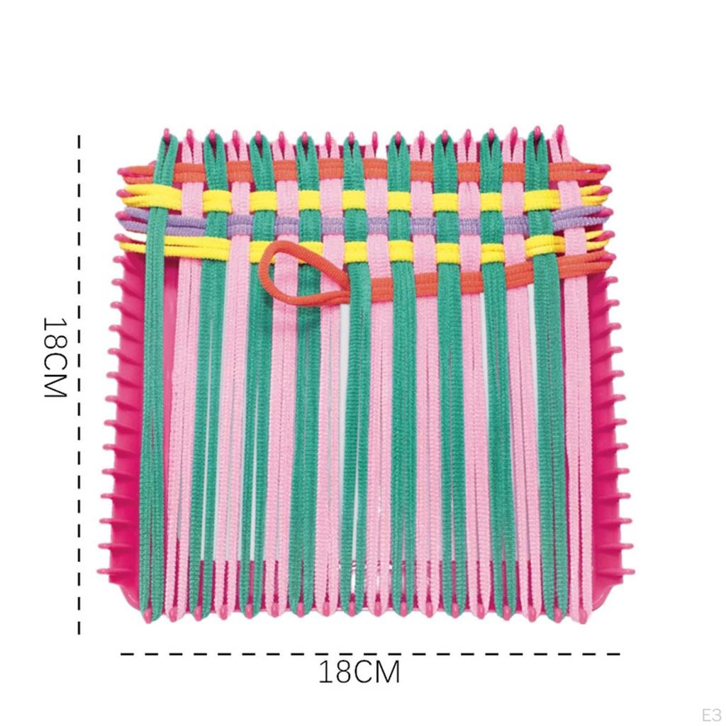Durable Knitting Loom Set Rope with Hook Handcrafts Multicolored Accessories Tool