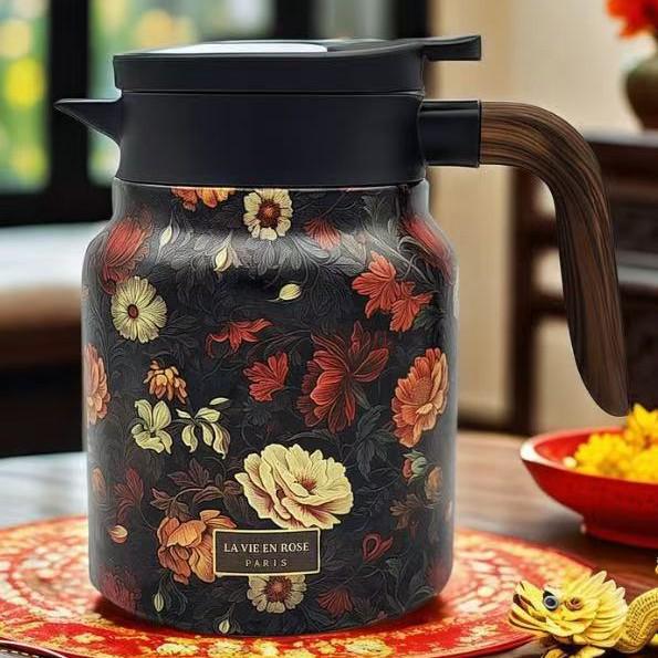 316 Stainless Steel Stewed Teapot: Tea/Water Separator for Home & Office with Simple Design