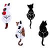 3D Motion for Cat Wall Clock Acrylic Easy to Read for Indoor Hotel Home Cafe Dec