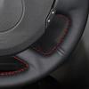 Black Faux Leather Car Steering Wheel Cover for Renault Laguna 2 Vel Satis Espace Trafic 2 2001-2014 Nissan Primastar 2009-2015