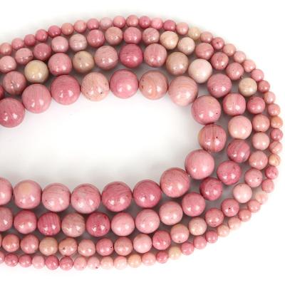 Rhodochrosite Stone Spacer Beads, Natural Pink Gemstone Loose Beads for DIY Bracelet Jewelry Making