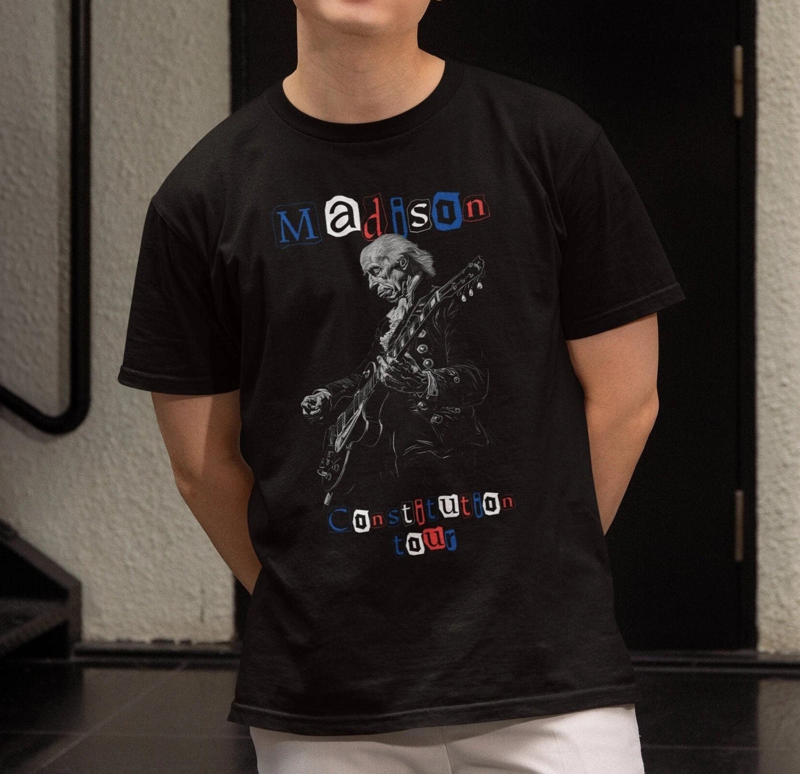 James Madison Constitution Tour Shirt, American History 2XL