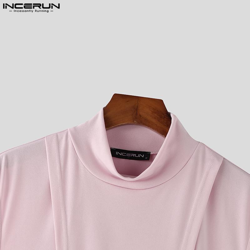 INCERUN Pánský modelový výstřih bez rukávů Dlouhá tílka Neformální trička s tunikou