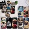 CJ90 Mops Hund Soft Shell Handyhülle für Xiaomi Poco C40 C50 C51 C55 C65 C71 C75 F3 F5 F6 F7 M2 M3 Pro Ultra