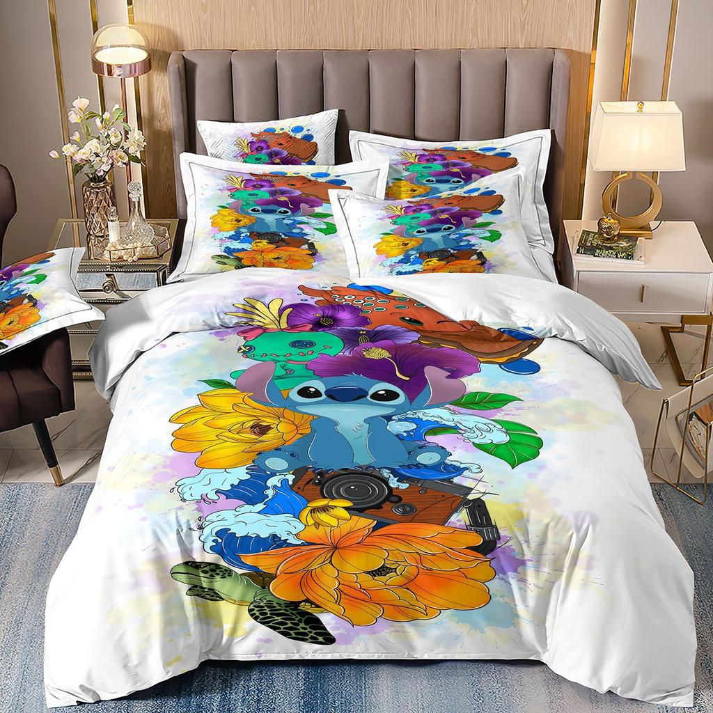 3D Digital Printing Quilt Set Three-Piece Bedding Set Four-Piece Starting Auction