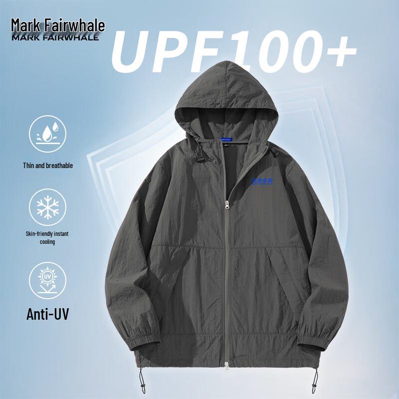 Mark Fairwhale Men s UPF100+ Ice Silk Hooded Sun Protection Jacket 3XL