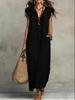 European and American women's clothing, spring and summer new bohemian flying sleeve dress
