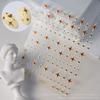 1pcs 3D Bronzing Gold Love Nail Art Stickers Holographic Stars Sun Starlight DIY Nail Decals Manicure Decoration