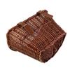 Retro Rattan Bike Front Basket Bicycle Cycling Handlebar Cargo Storage Container  with Belt for Bicycle Parts Accessories