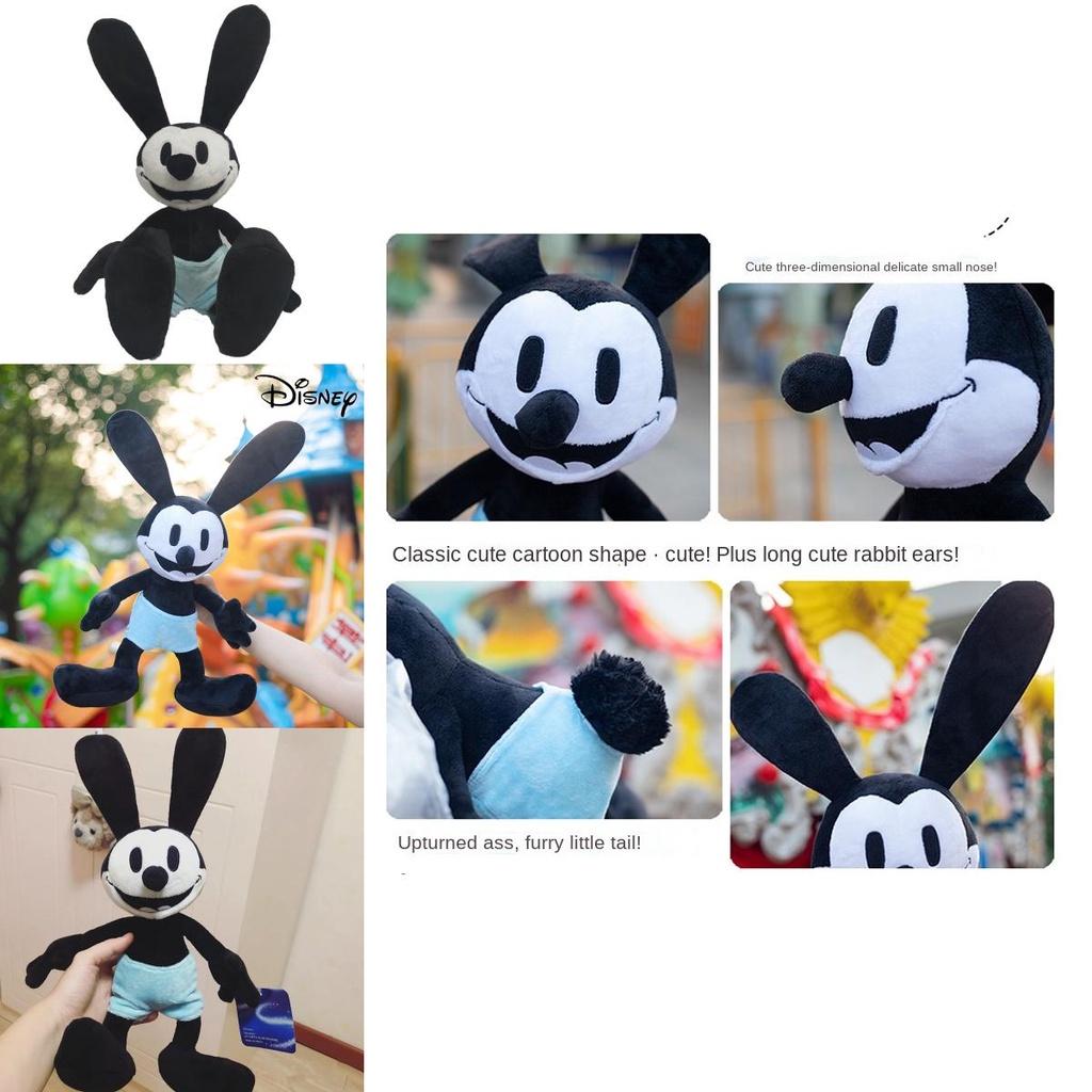 Peluche di Oswald il Coniglio Fortunato Disney Morbido e Coccoloso Bambola Imbottita Per Bambini Di Tutte le Età